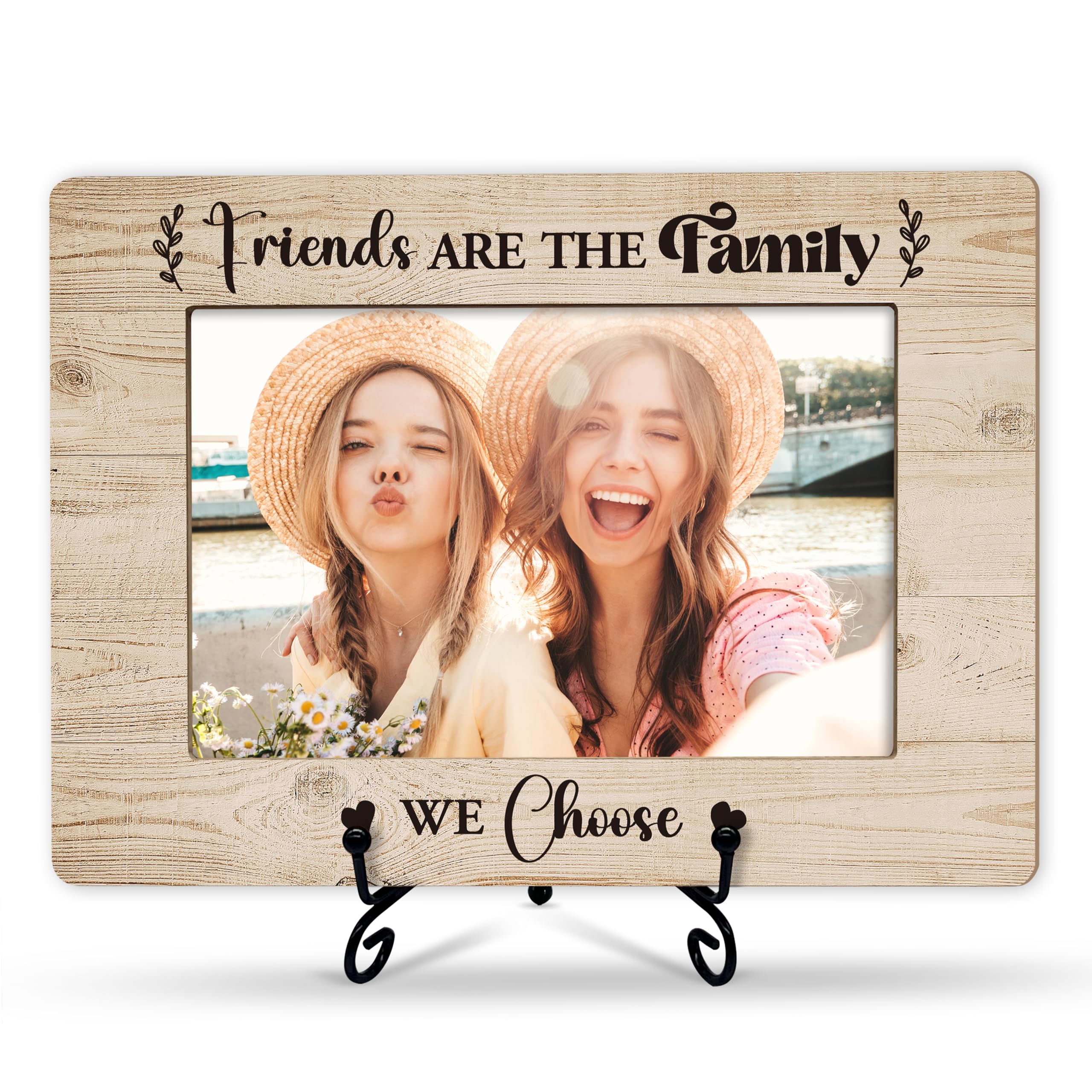 Amazon.com - MVZX Friends Are The Family We Choose Rustic Wooden